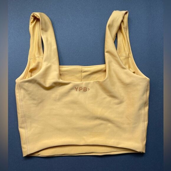 Abercrombie YBP your personal best athletic longline bra mustard yellow - Picture 2 of 7